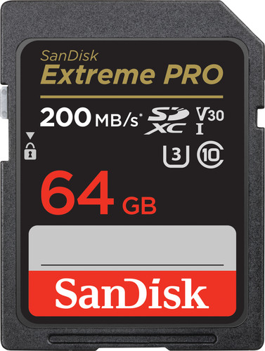 SanDisk SDXC Extreme Pro 64 Go 200 Mo/s Main Image