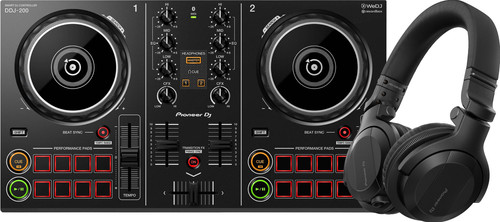 Pioneer DJ DDJ-200 + HCJ-CUE1BT Zwart Main Image