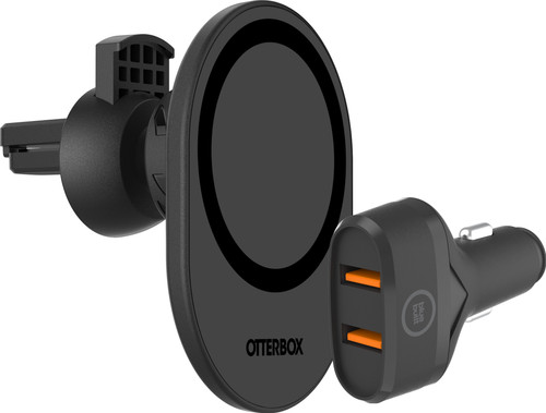 OtterBox Phone Mount Car with MagSafe Magnet + BlueBuilt Car Charger Quick Charge Main Image