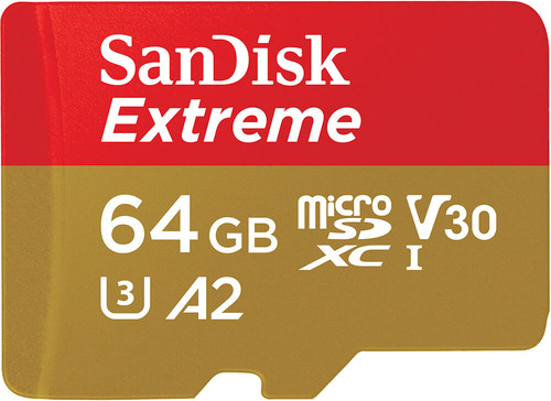 SanDisk MicroSDXC Extreme 64 Go 170 Mo/s + Adaptateur SD Main Image