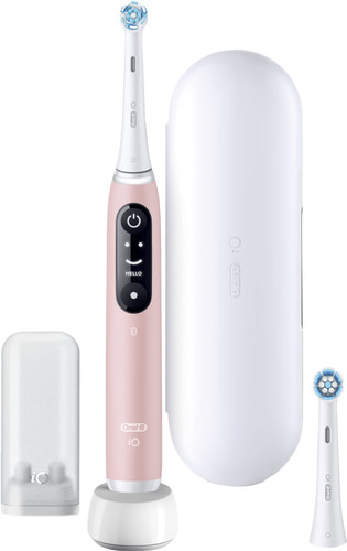 Oral-B iO Series 6N Light Pink + Extra iO Gentle Care Brush Attachment Main Image