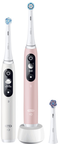 Oral-B iO Series 6N Lot de 2 Blanc + Rose Main Image