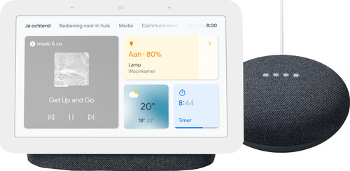 Google Nest Hub 2 Charcoal + Google Nest Mini Main Image