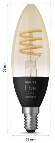 Philips Hue Filament Light White Ambiance Candle Lamp E14 Separate Light Coolblue Before 23 59 delivered tomorrow