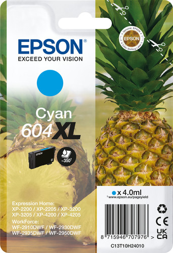 Epson 604XL Cartridge Cyaan Main Image