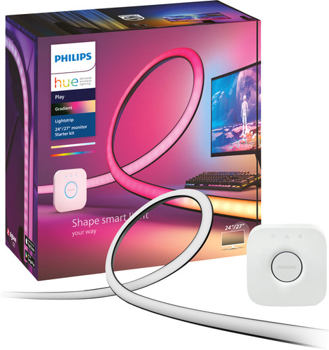 Philips Hue Gradient Lightstrip White and Color + Bridge - pour PC de 24 à 27 Pouces Main Image