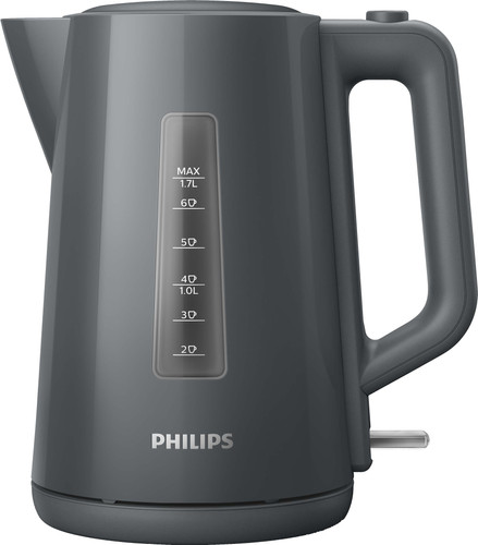 bouilloire électrique de 1,7L 2200W transparent gris noir Philips
