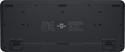 Clavier sans fil k650 noir ergonomique repose poignets gris