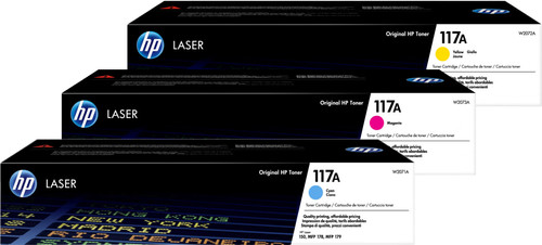 HP 117A Toner Cartridge Colors 3-pack Main Image