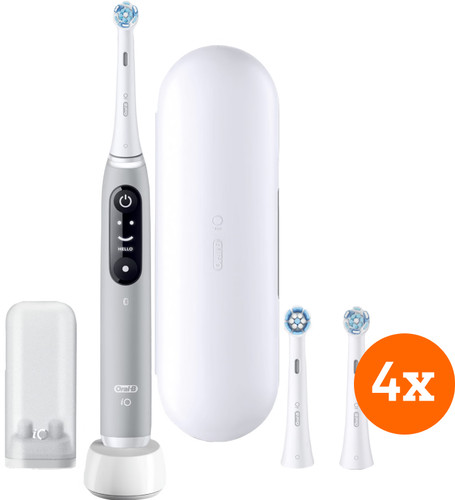 Oral-B iO 6n Gray + iO Ultimate Clean Brush Attachments (4 units) Main Image