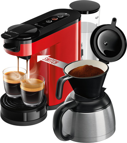 MACHINE A CAFE DOSETTE & FILTRE SENSEO ROUGE - HD6592/81 