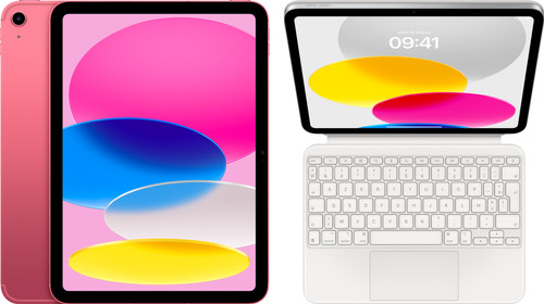 Apple iPad (2022) 10.9 inch 64GB Wifi + 5G Roze + Magic Keyboard Folio AZERTY Main Image