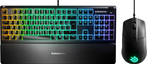 SteelSeries Apex 3 Clavier Gamer AZERTY + Rival 3 Souris Gamer Main Image