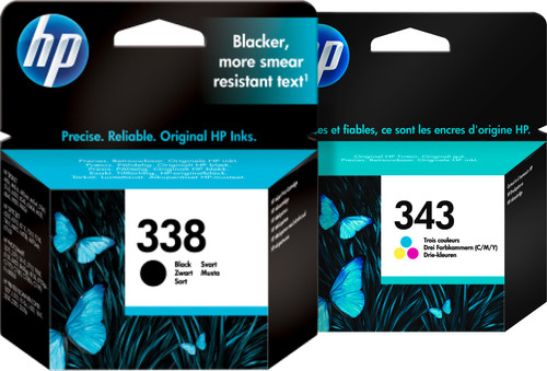 HP 338/343 Cartridge Combo Pack Main Image