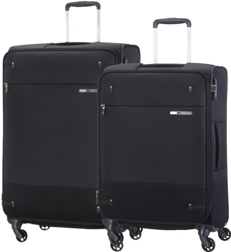 Samsonite Base Boost Expandable Spinner 78cm + 66cm Black Suitcase Set Main Image