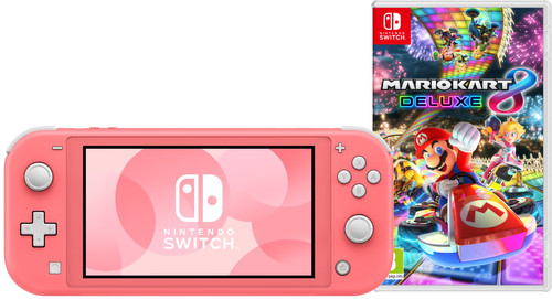 Nintendo Switch Lite Koraal + Mario Kart 8 Deluxe Switch Main Image