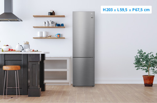 Réfrigérateur LG GBB92STBAP Combi A en acier inoxydable