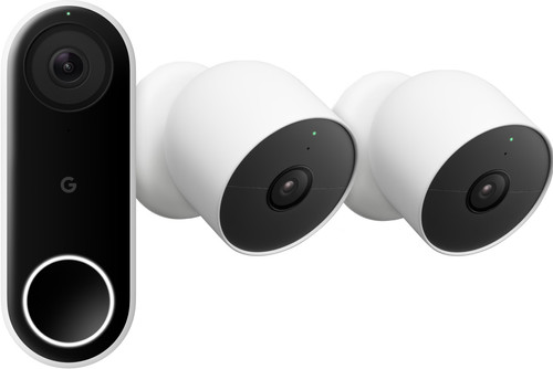 Google Nest Doorbell Wired + Google Nest Cam Lot de 2 Main Image