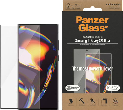 Protecteur d'écran adapté pour Samsung S23 FE - Verre de protection  Compatible les