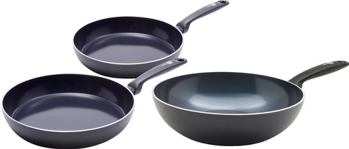 GreenPan Torino Set de Poêles à Frire Céramique 24 + 28 cm + Wok 28 cm Main Image