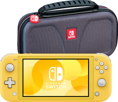 Nintendo Switch Lite Geel + Bigben Beschermtas Main Image