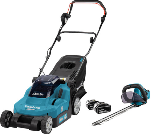 Makita DLM382CM2 + Makita DUH523Z incl. 4,0 Ah accu (2x) Main Image