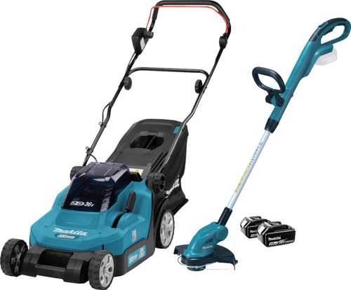 Makita DLM382CM2 + Makita DUR181Z incl. 4,0 Ah accu (2x) Main Image