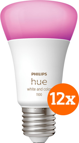 Philips Hue White and Color E27 1100 lm Lot de 12 Main Image