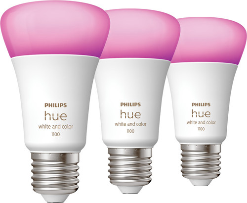 Philips Hue White and Color E27 1100lm 3-pack Main Image