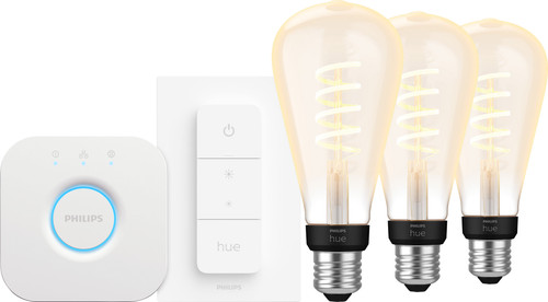 Philips Hue Filament White Ambiance Edison XL 3-Pack Starter Pack Main Image