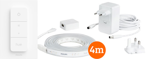 Philips Hue Lightstrip Plus White & Color 4 m Set de Base + Variateur Sans Fil Main Image