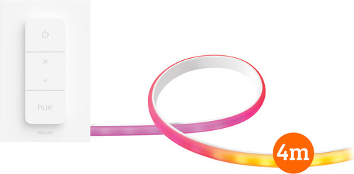 Philips Hue Gradient Lightstrip Set de Base 4 mètres + Variateur Sans Fil Main Image