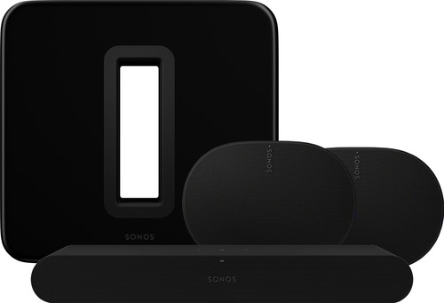 Sonos Ray Black + 2x Era 300 Black + Sub G3 Black Main Image