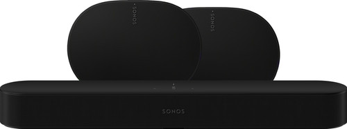 Sonos Beam Gen2 Black + 2x Era 300 Black Main Image