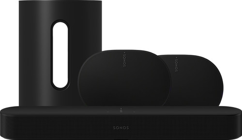 Sonos Beam Gen2 Black + 2x Era 300 Black + Sub Mini Black Main Image