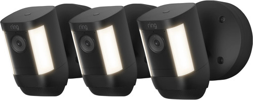 Ring Spotlight Cam Pro - Wired - Zwart - 3-pack Main Image