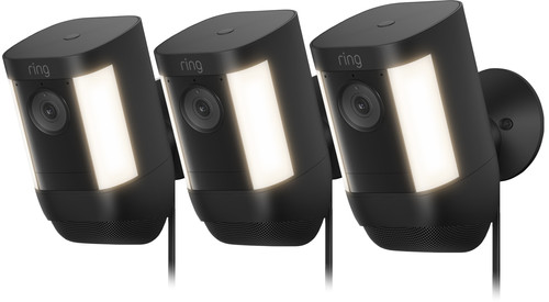 Ring Spotlight Cam Pro - Plug In - Zwart - 3-pack Main Image