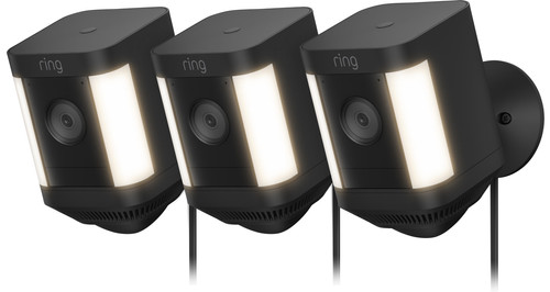 Ring Spotlight Cam Plus - Plug In - Black - 3-pack Main Image