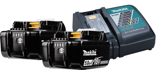 Makita BL1850B LXT 18V 5,0 Ah Accu (2x) + Acculader 14,4/18V DC18RC Main Image