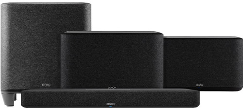 Denon Home Soundbar 550 + Denon Home 350 Duo Pack Black + Denon Home Subwoofer Main Image