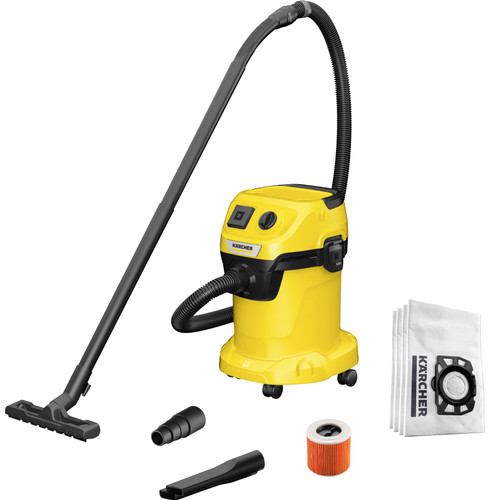 Karcher WD 3 P V-17/4/20 EU III + Sacs d'Aspirateur (4x) Main Image