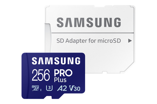 Samsung PRO Plus 256GB (2023) microSDXC + SD Adapter Main Image