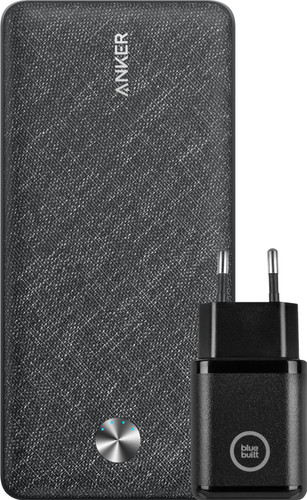 Anker Power Bank 20,000mAh Quick Charge and Power Delivery Black + Charger 30W Black Main Image