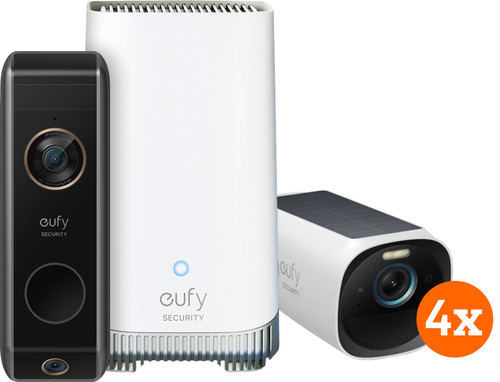 EufyCam 3 4-Pack + Video Doorbell Dual 2 Pro Main Image