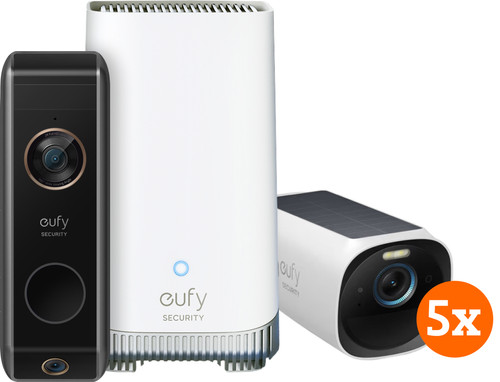 EufyCam 3 5-Pack + Video Doorbell Dual 2 Pro Main Image