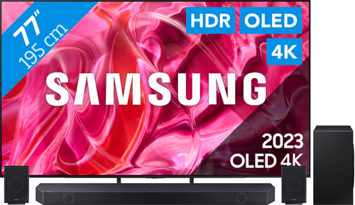 Samsung QD OLED 77S90C (2023) + Soundbar Main Image