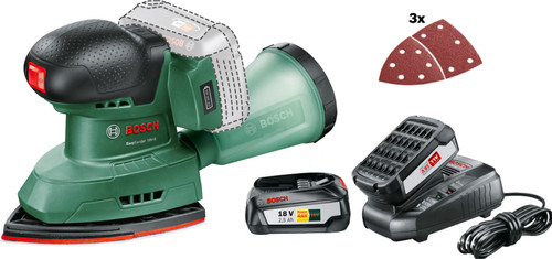 Bosch EasySander 18V-8 + 2,5 Ah accu (2x) Main Image