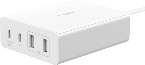 Belkin Power Delivery Power Hub with 4 USB Ports 96W White Main Image