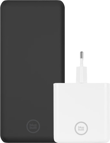 BlueBuilt Batterie Externe pour Ordinateurs Portables avec Charge Rapide 27 000 mAh Noir + Chargeur 60 W Main Image