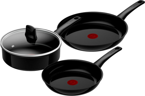 Tefal Renew On Ceramic Frying Pan Set 24cm + 28cm + High-sided Skillet 24cm Main Image